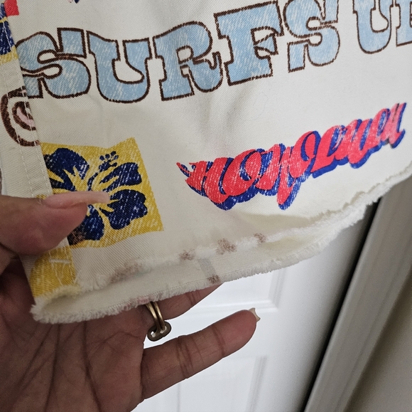 BDG Urban Outfitters Womens Aloha Surf Graphic Shorts California Print Size 25 - Picture 15 of 16